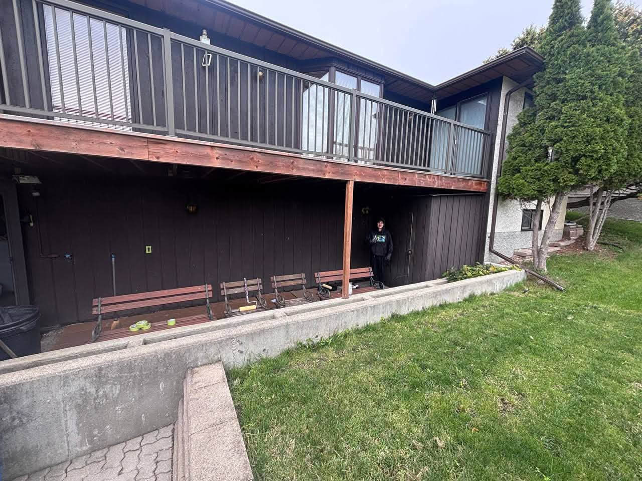 After: Under-deck finish