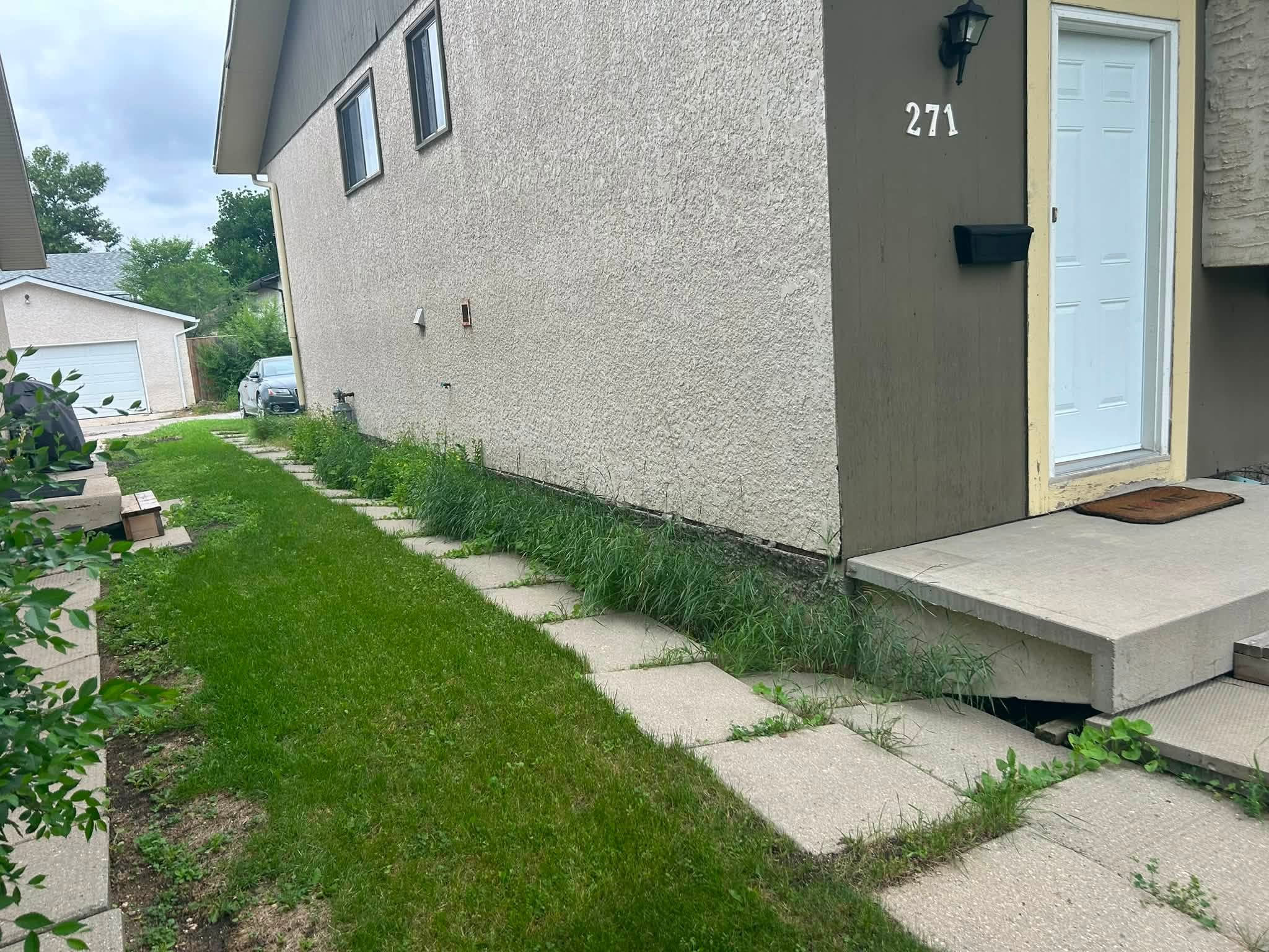 Before: Side walk & edge